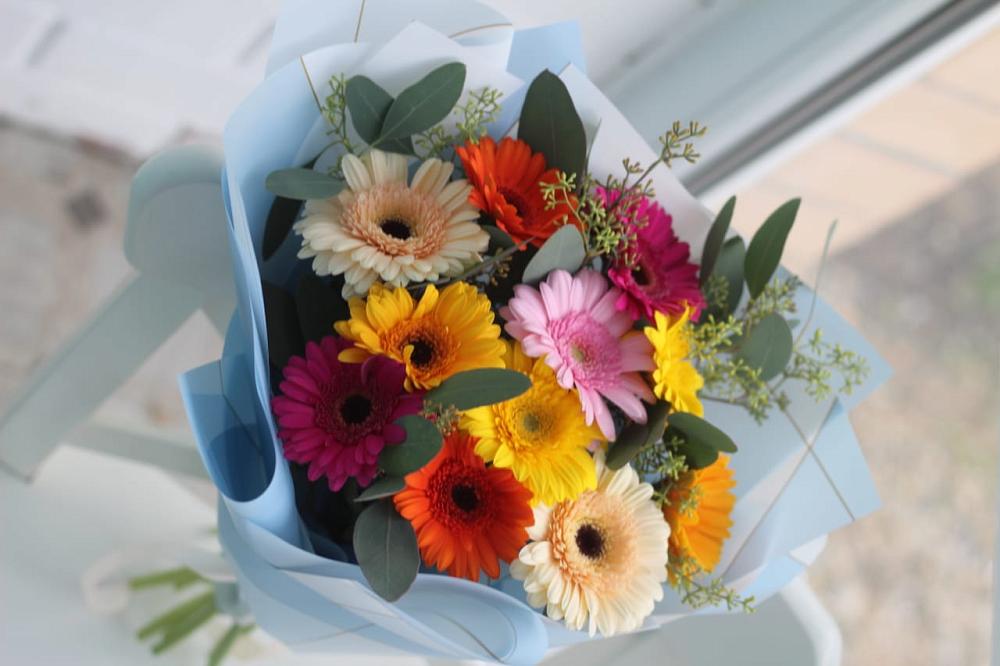 Букет цветов из: Герберы в Селты