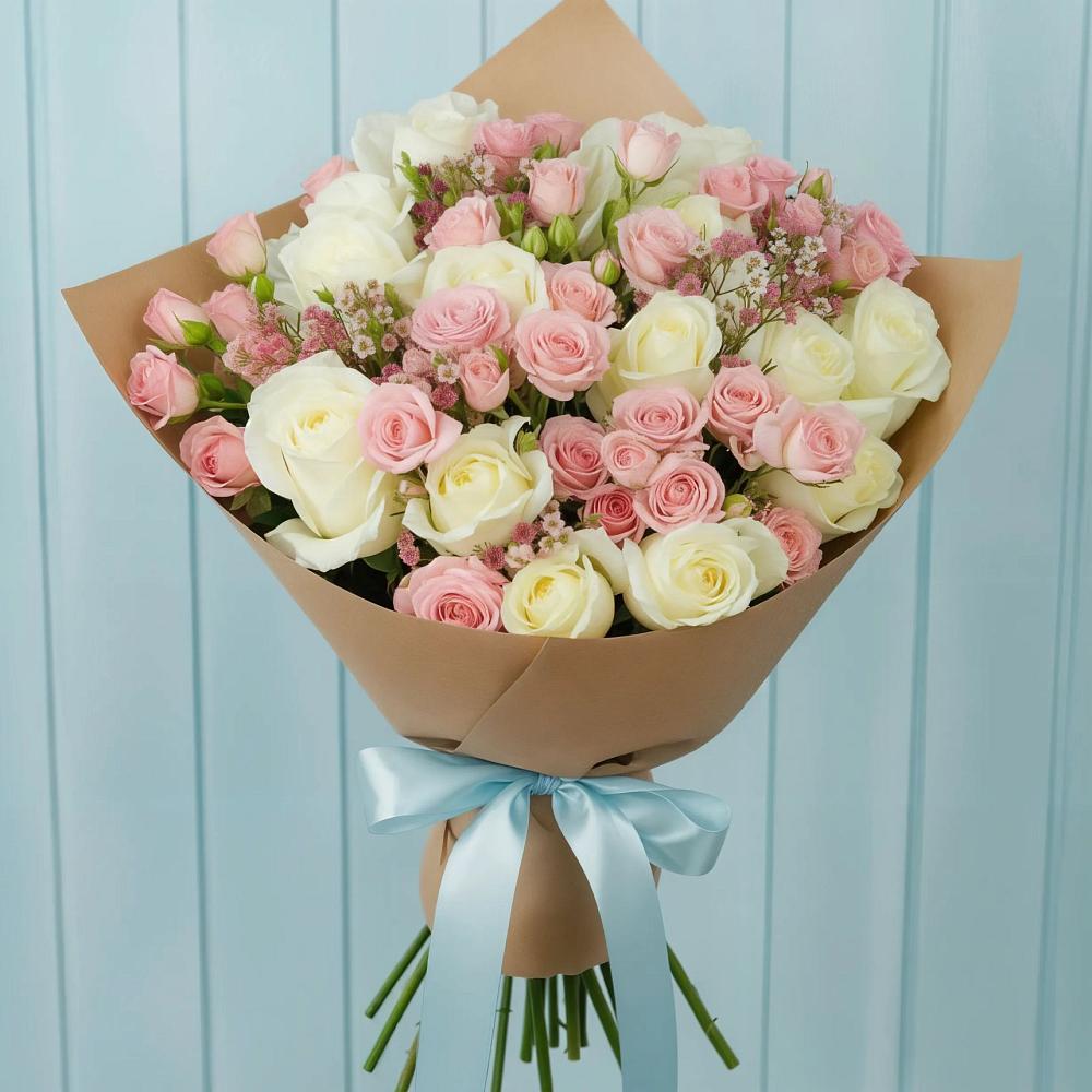 Букет цветов из: Розы в Селты