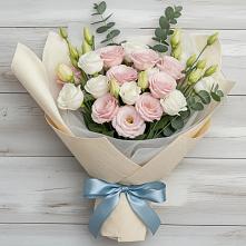 Букет цветов из:  Лизиантусы #REPLACE_PRED# Селты