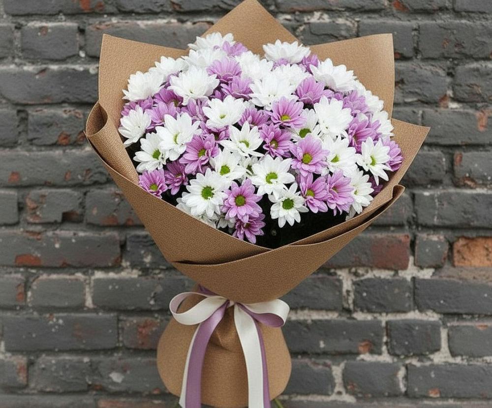 Букет цветов из: Хризантемы в Селты