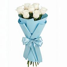 Букет 7 белых роз Проуд #REPLACE_PRED# Селты