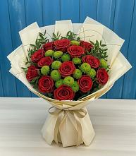 Букет цветов из:  Розы и Хризантемы #REPLACE_PRED# Селты