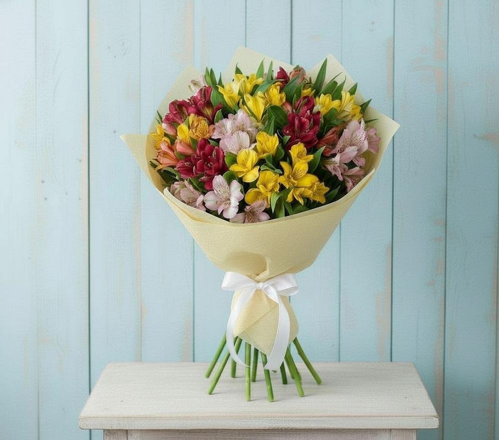 Букет цветов из: Альстромерии в Селты