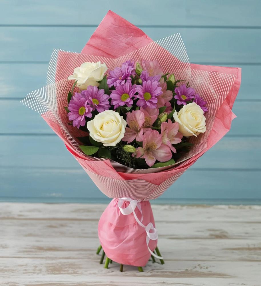 Букет цветов из: Герберы в Селты