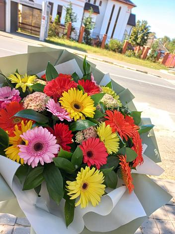 Букет цветов из: Герберы в Селты