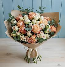 Букет цветов из:  Альстромерии и Розы #REPLACE_PRED# Селты